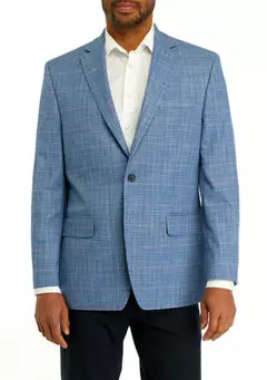 IZOD Single Breasted Multi Plaid Sport Coat | Belk