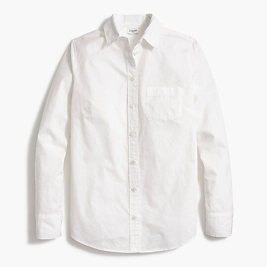 Button-up cotton poplin shirt in signature fit | J.Crew Factory