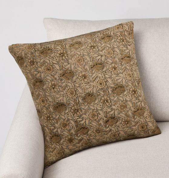 Botanical Block Print Pillow Cover | Rejuvenation
