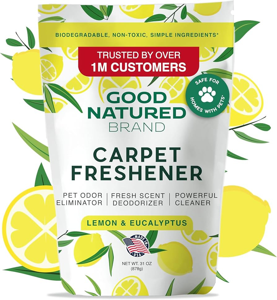 Good Natured Brand | Carpet Freshener & Deodorizer Powder | Pet Odor Eliminator for Strong Odor &... | Amazon (US)
