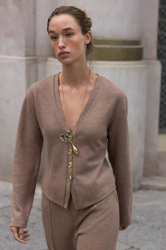 SOFT BUTTON CARDIGAN | Zara UK