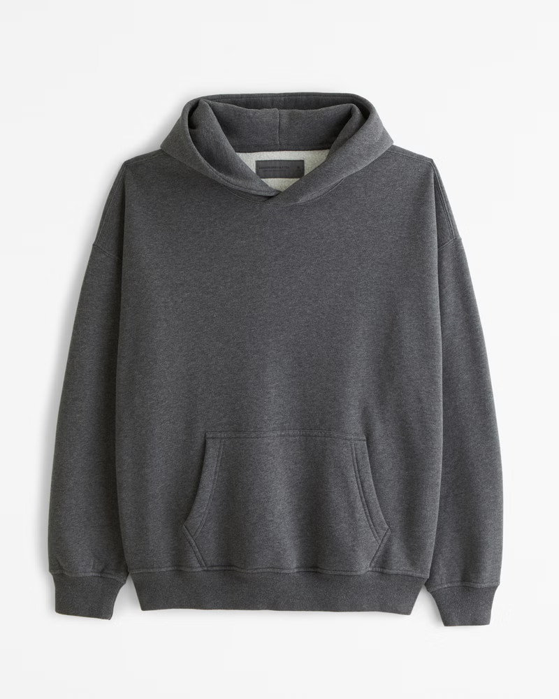 Abercrombie & Fitch Men's Essential Popover Hoodie in Dark Heather Gray - Size XXXL | Abercrombie & Fitch (US)