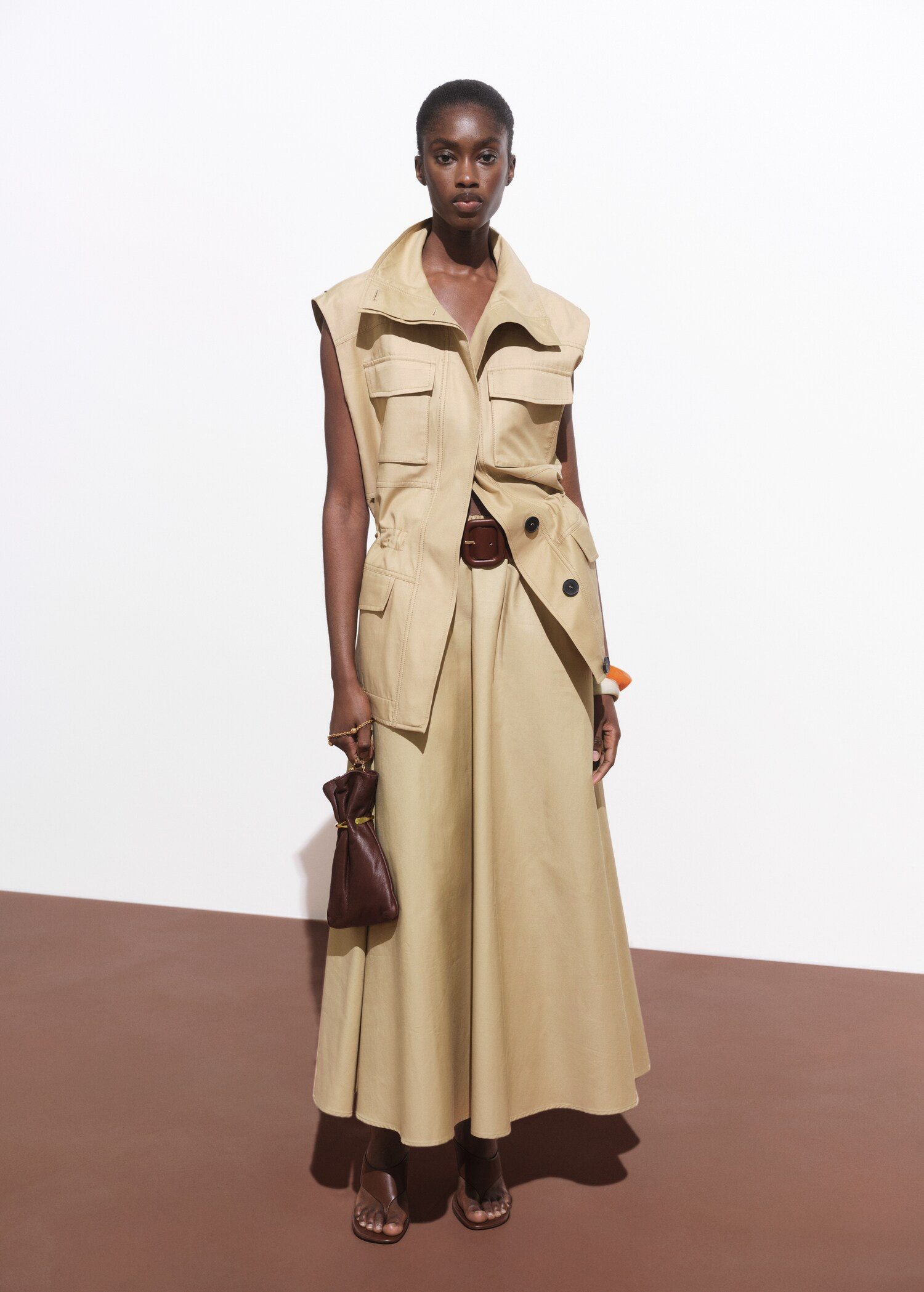 Oversized waistcoat with cargo pockets - Women | MANGO United Kingdom | MANGO (UK)