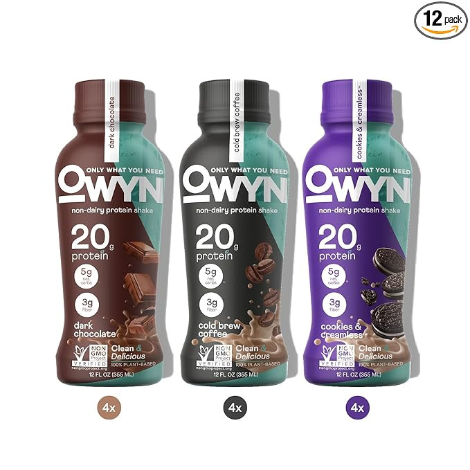 OWYN Only What You Need Plant Based Protein Shake, 20g Vegan Protein from Organic Pumpkin Seed, F... | Amazon (US)