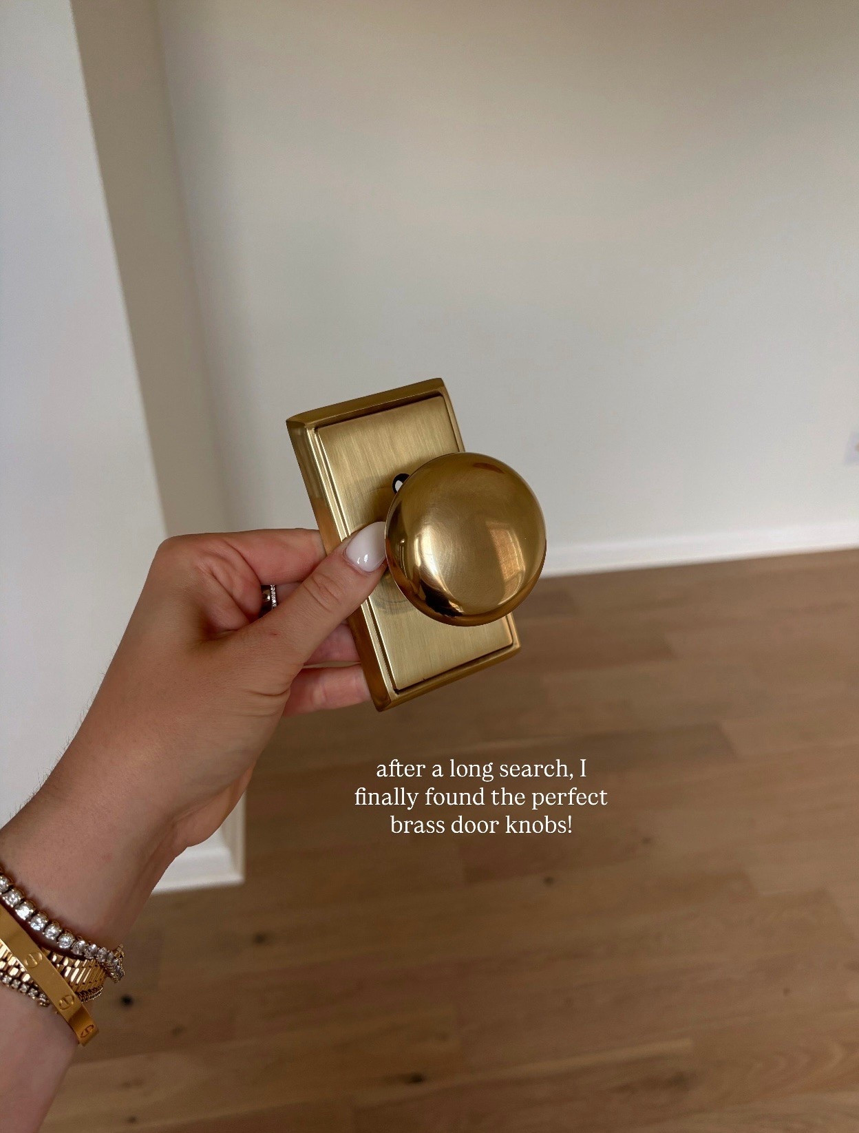 Emtek door knobs in French antique brass are the perfect color! I love these so much!

#LTKHome