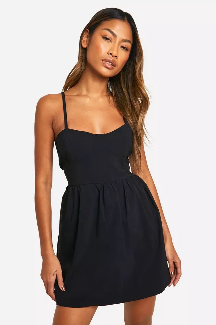 Sweetheart Skort Romper | boohoo (US & Canada)