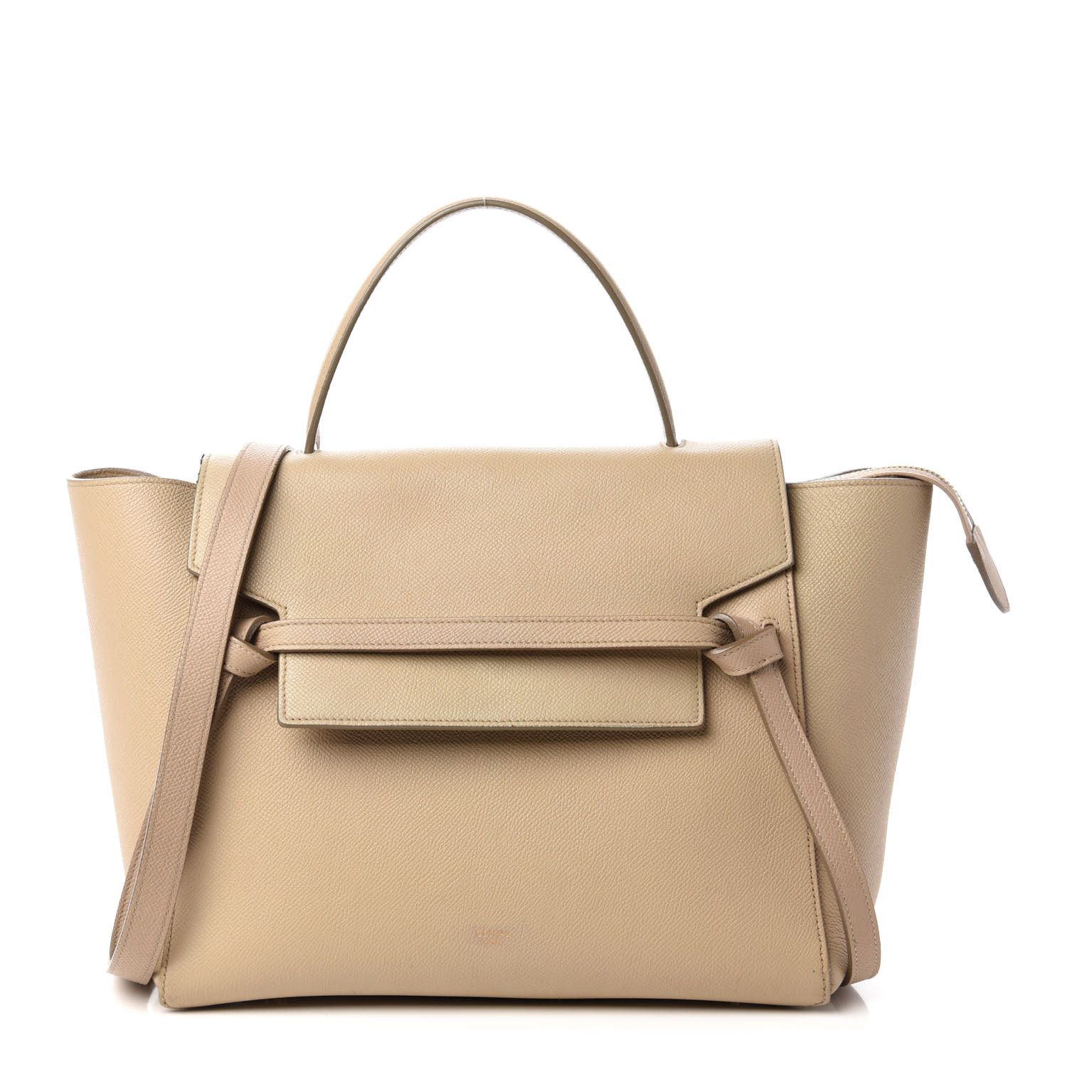 Grained Calfskin Mini Belt Bag Light Taupe | Fashionphile