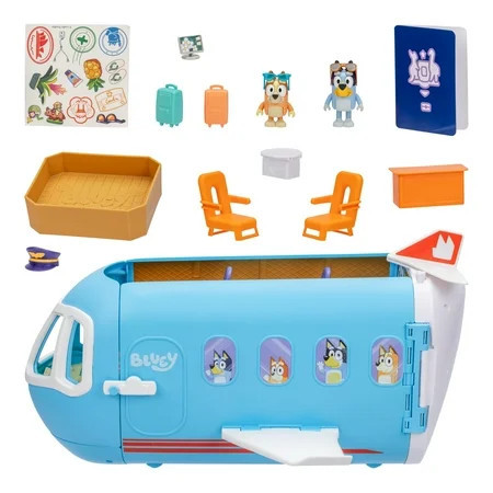 Bluey 3-in-1 Transforming Plane Playset, 25+ Sounds and Phrases, Toys for Kids 3-6 Years | Walmart (US)