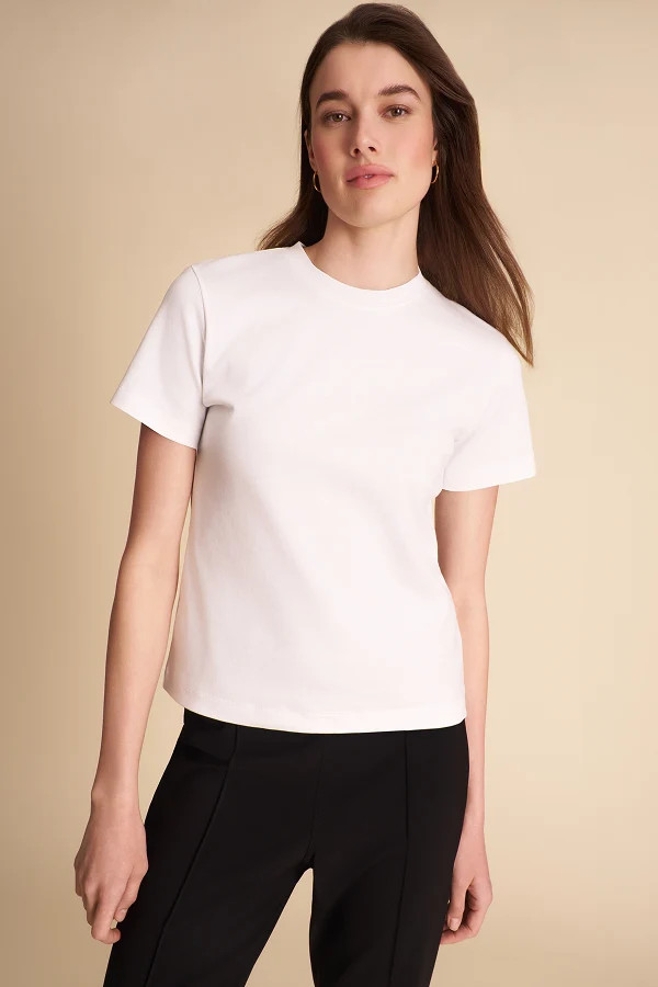 Leslie Classic T-Shirt - Organic Pima Cotton :: White | MM LaFleur