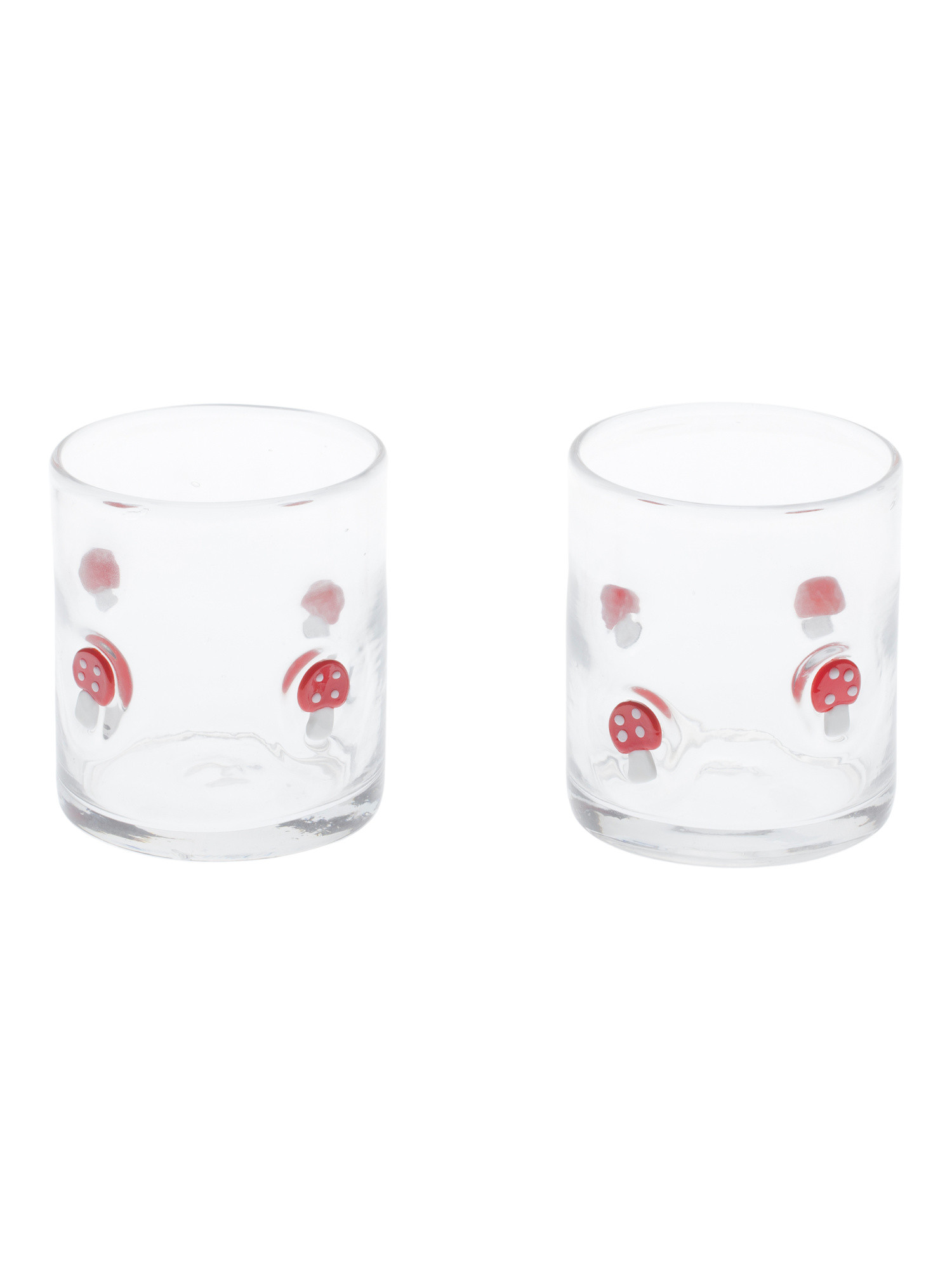 Set Of 2 Mushroom Icon Drinking Glasses | TJ Maxx