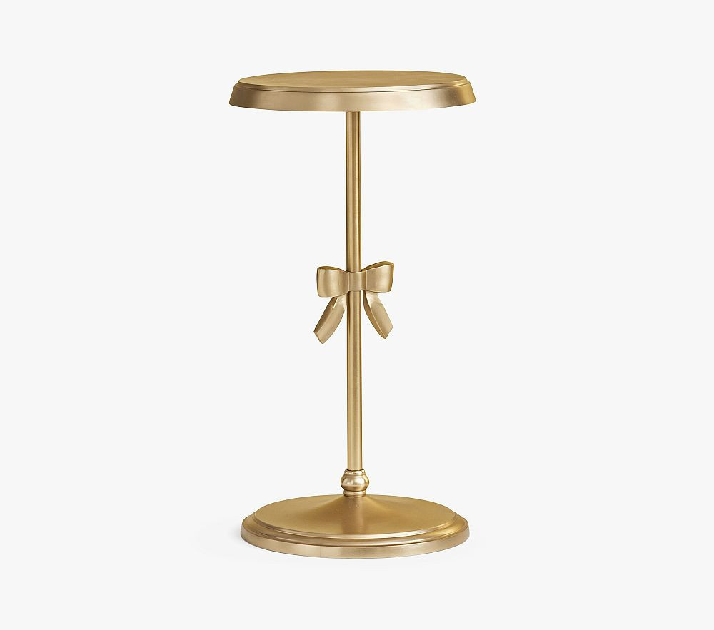 Ava Side Table, Brushed Gold, In-Home Delivery | Pottery Barn Kids