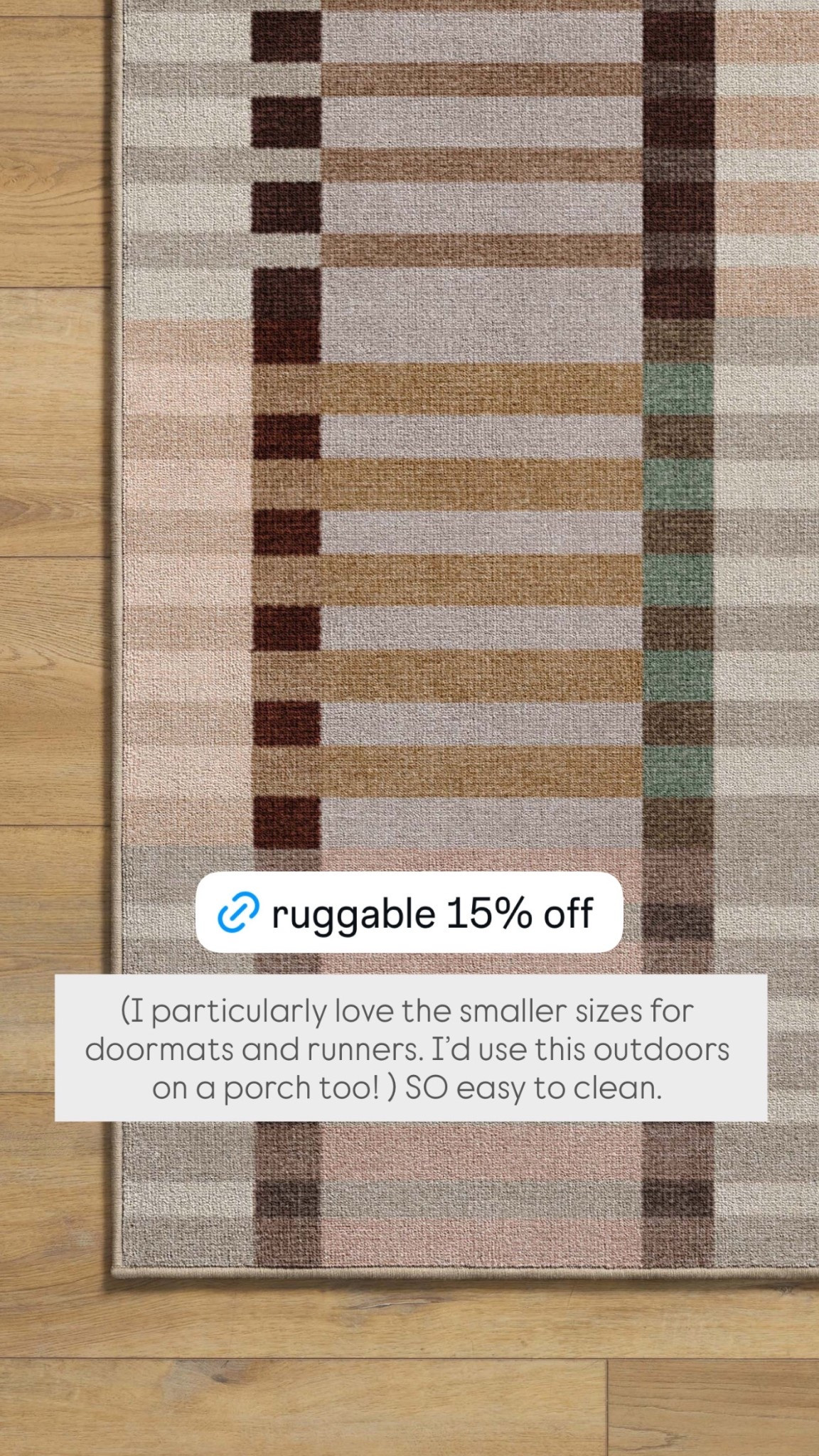 Ruggable rugs 15% off! Love the smaller sizes for doormats, runners or even outdoors. So easy to clean — they always look brand new after washing!inking some favorite designs… 

#LTKSaleAlert #LTKSeasonal #LTKHome