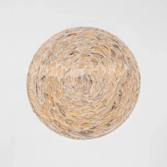 Water Hyacinth White Washed Charger - Threshold™ | Target