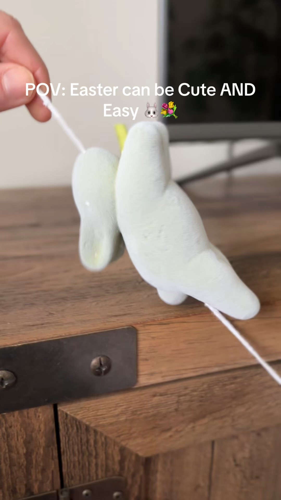 This pastel flocked bunny garland is super easy to style around your home at Easter. I would even put this down a tablescape  

#LTKHome #LTKSpringSale #LTKSeasonal