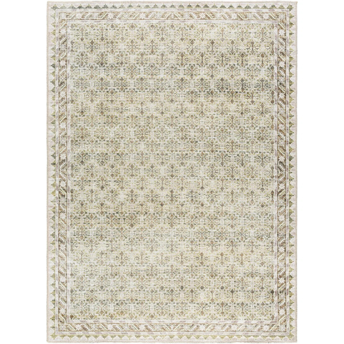 Our PNW Home x Livabliss Rainier Machine Washable Cream Traditional Area Rug | Wayfair North America