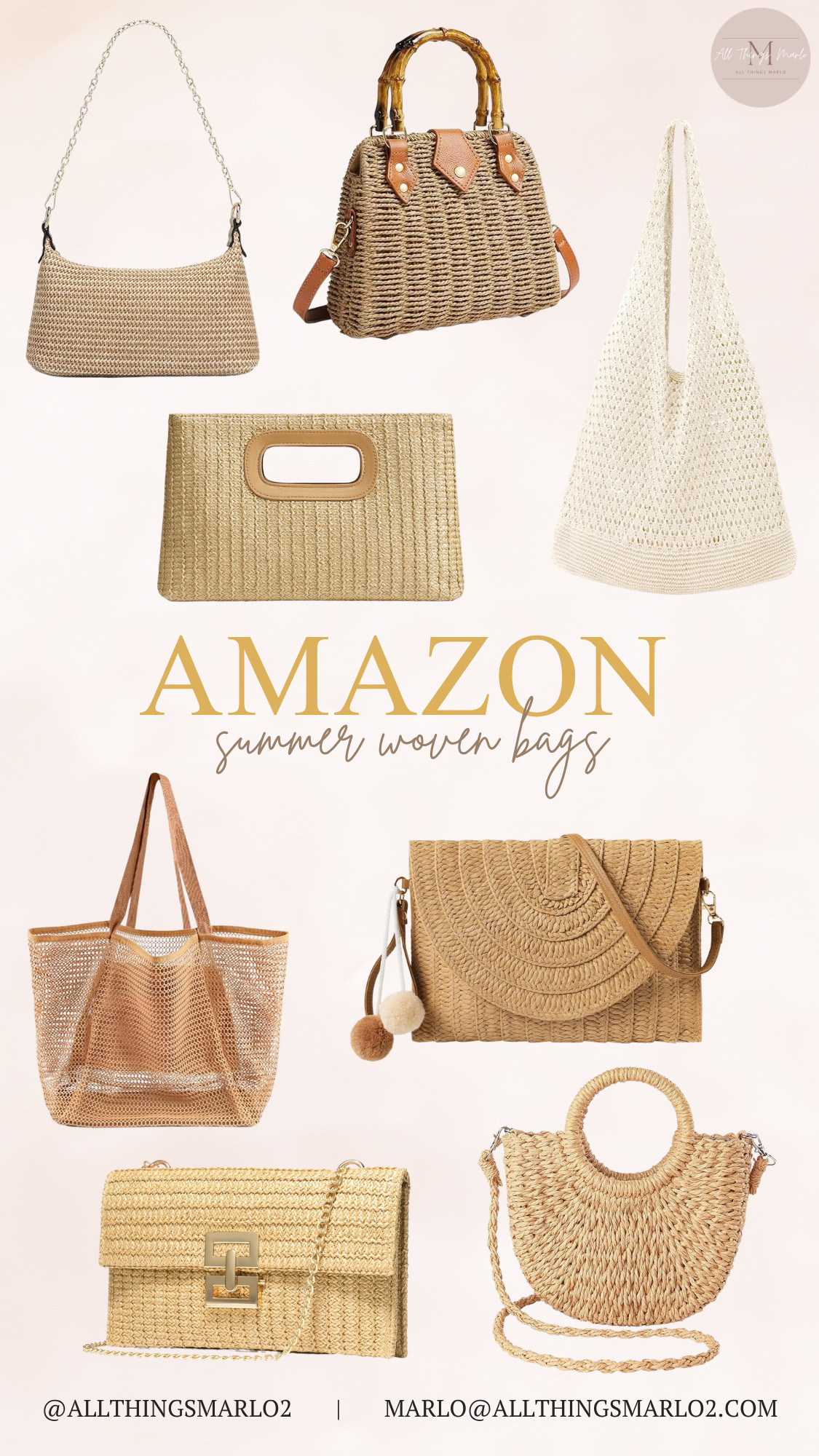 Amazon Summer woven bags 

 #LTKootd #LTKWorkwear #LTKTravel