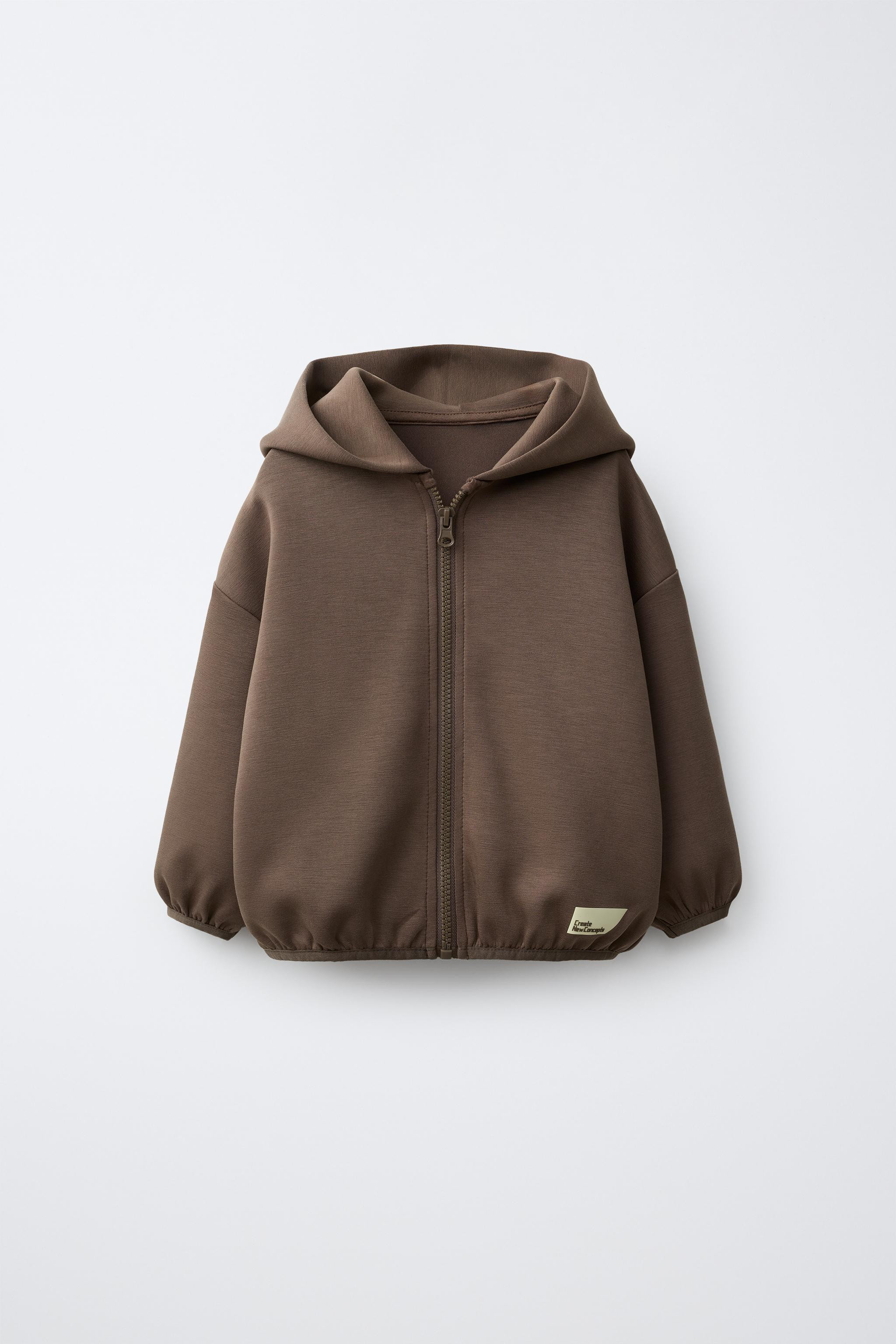 INTERLOCK ZIP-UP HOODIE | Zara US