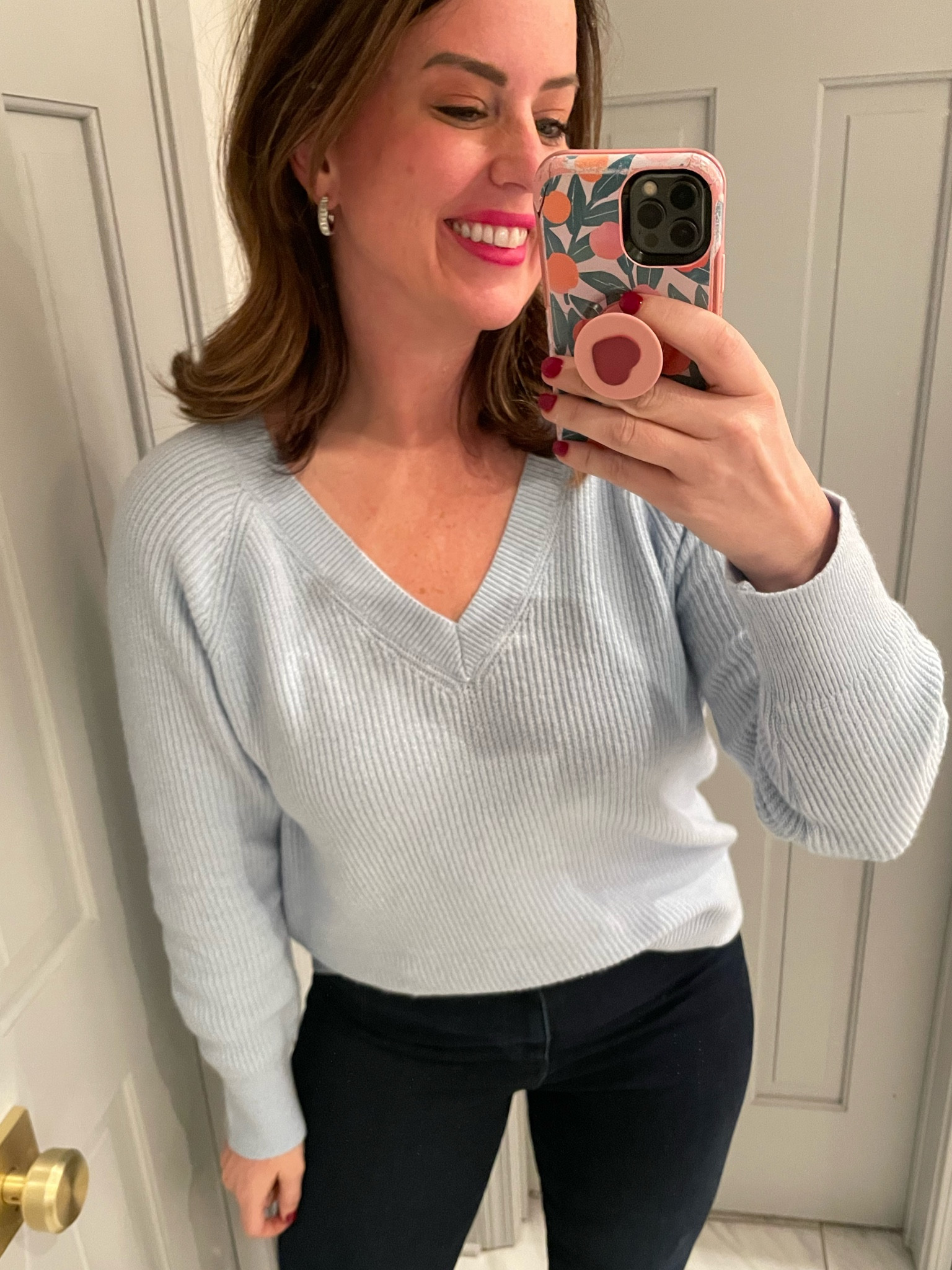 The softest ICE BLUE sweater. 
Perfect for HOC WINTER GALS 

#LTKCyberWeek