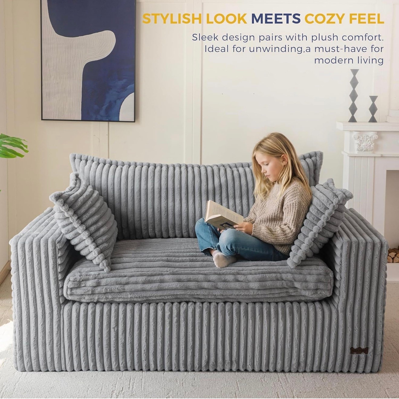 MAXYOYO 59" Bean Bag Sofa Couch, Loveseat Boneless Couch in a Box, Upholstered Small Mini Sofa with Deep Seating for Living Room Bedroom Office Apartment, No Assembly, Dark Grey #amazon #amazonfinds

#LTKmomlife #LTKdayinmylife #LTKHome