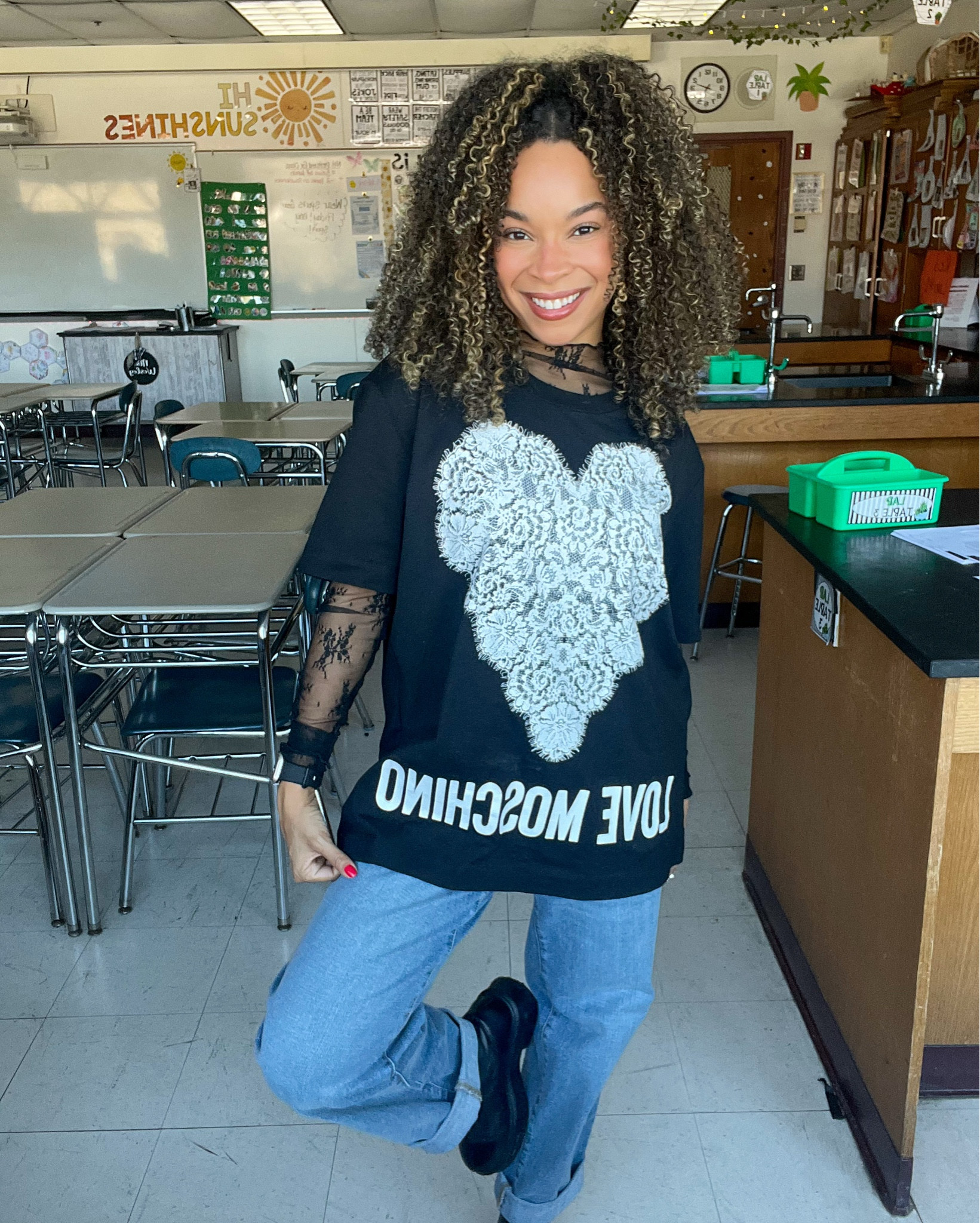 Teacher Outfit 🖤 

#LTKootd #LTKValentine #LTKWorkwear