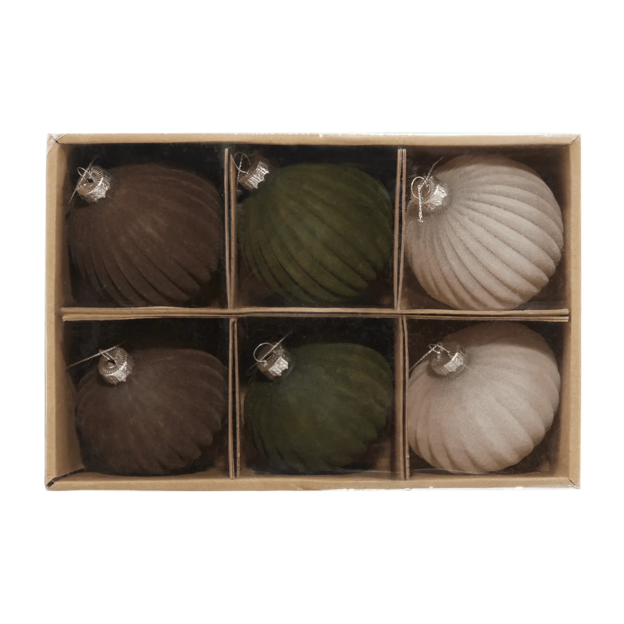 Set of 6 Velvet Ornaments | Bouclair