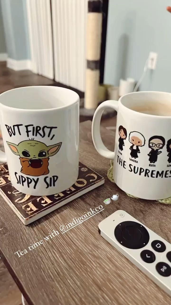 Tea time with a couple of my favorite fun mugs 💚🫖🍵

#LTKhome #LTKfamily #LTKSeasonal