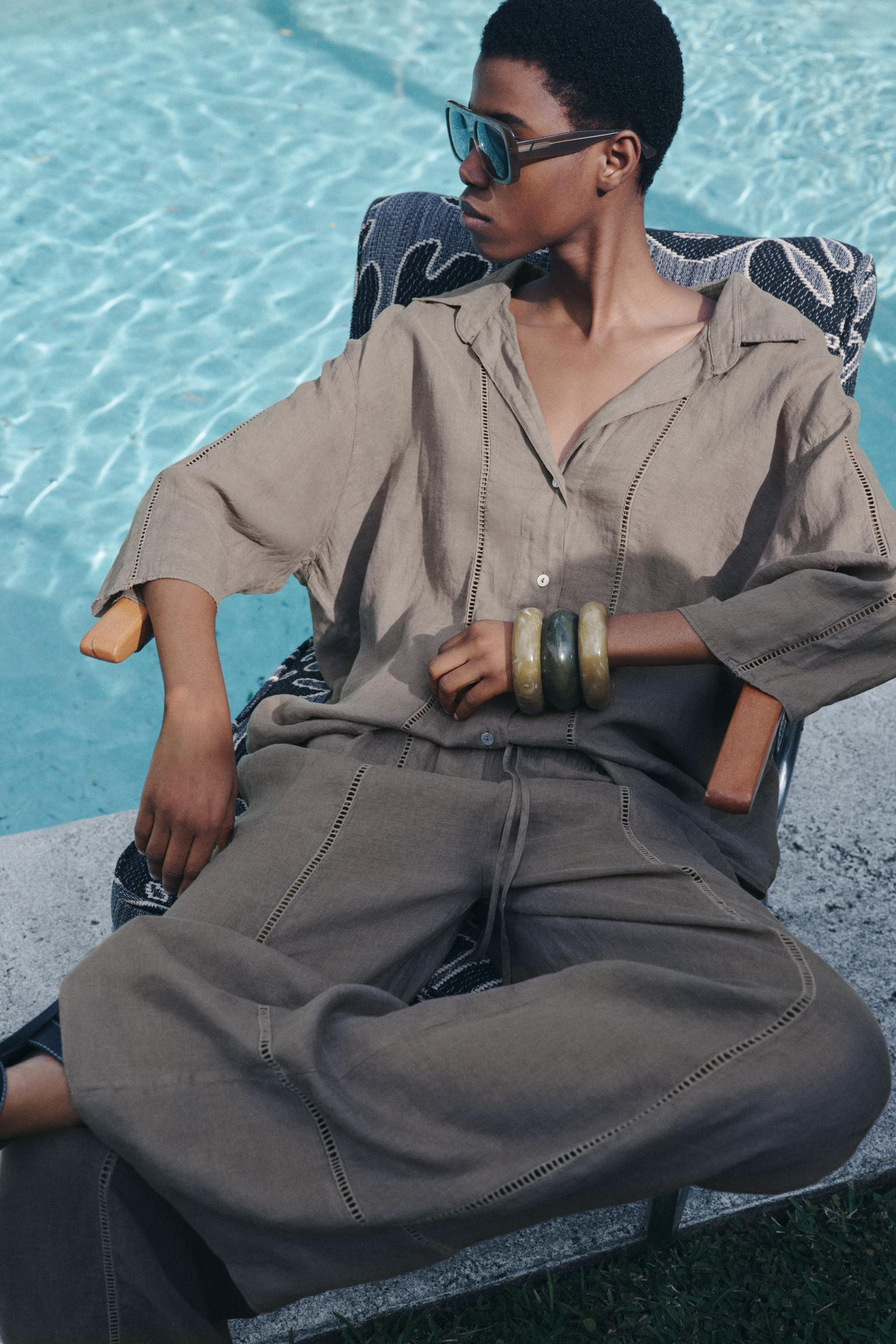 ZW COLLECTION 100% LINEN SHIRT | Zara UK