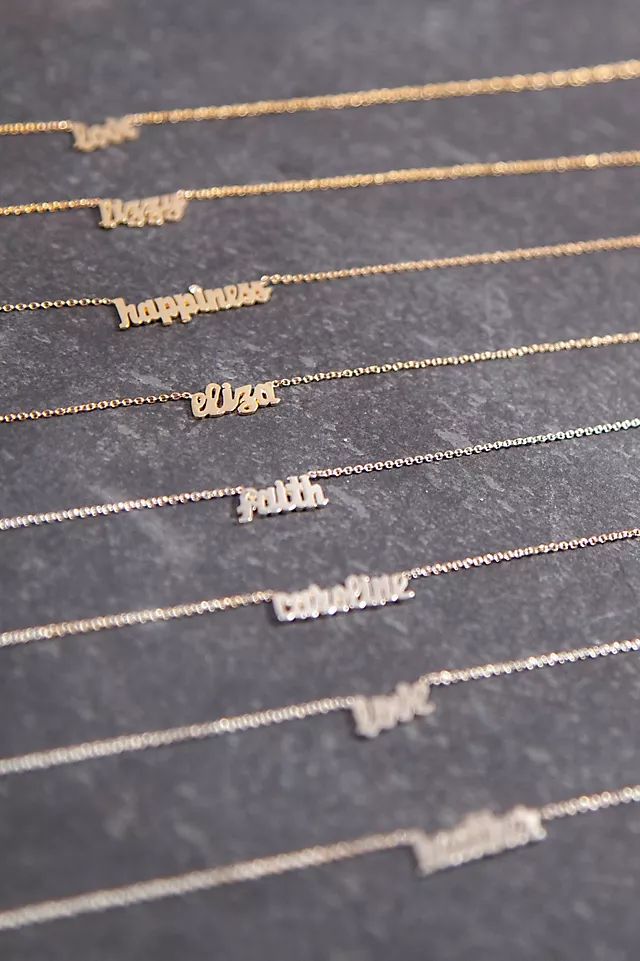 Heather Hawkins 14K Custom Script Necklace | Anthropologie (US)