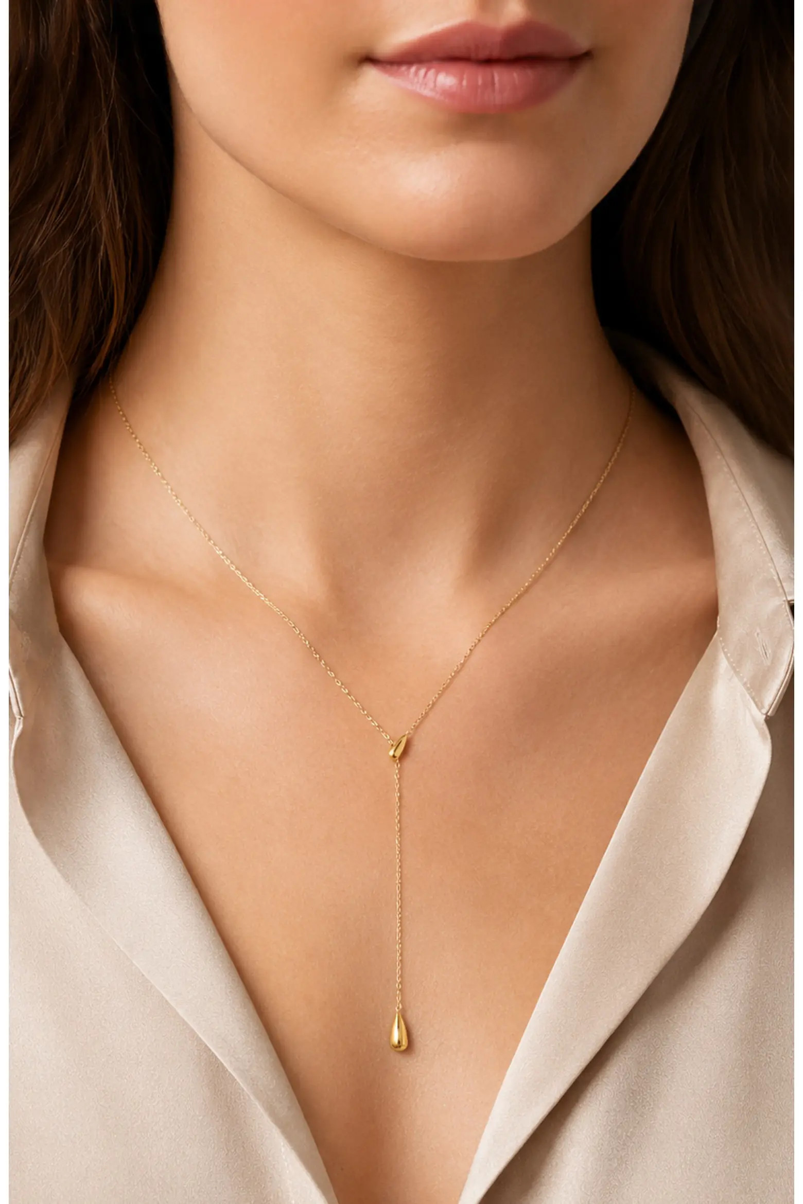 Droplet Waterproof Lariat Necklace (Women) | Nordstrom | Nordstrom