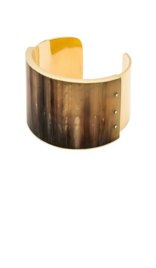 Sana Horn Cuff in Brass & Natural | Revolve Clothing (Global)