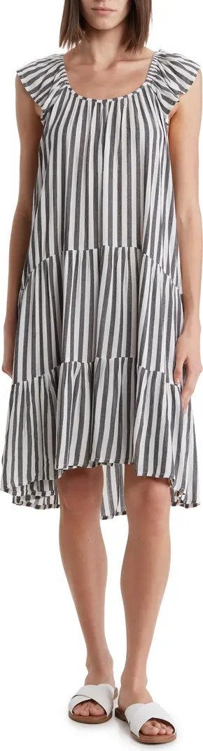 BOHO ME Stripe Tiered Cover-Up Dress | Nordstromrack | Nordstrom Rack