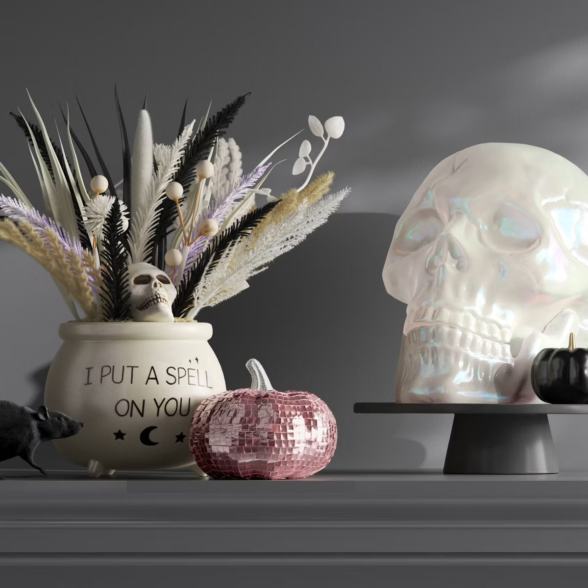 Disco Glass Pumpkin Figurine - Hyde and EEK! Boutique™ Pink | Target