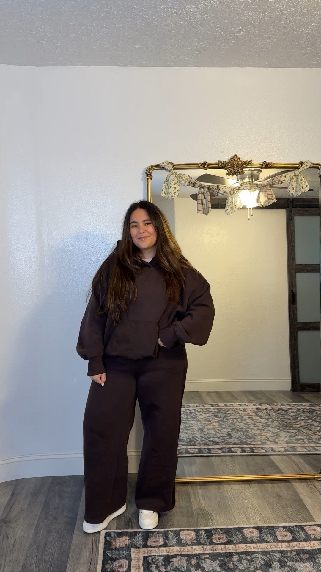 Monochromatic ootd ♥️♥️ wearing a large in the sweater and a medium short in the pants :) 

#LTKootd #LTKMidsize #LTKPetite