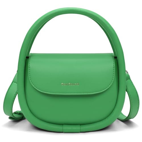 Goinsound Top Handle Women'S Shoulder Handbags Trendy Vegan Leather Small Crossbody Purse Green Handbags with Removable Adjustable Strap | Amazon (US)
