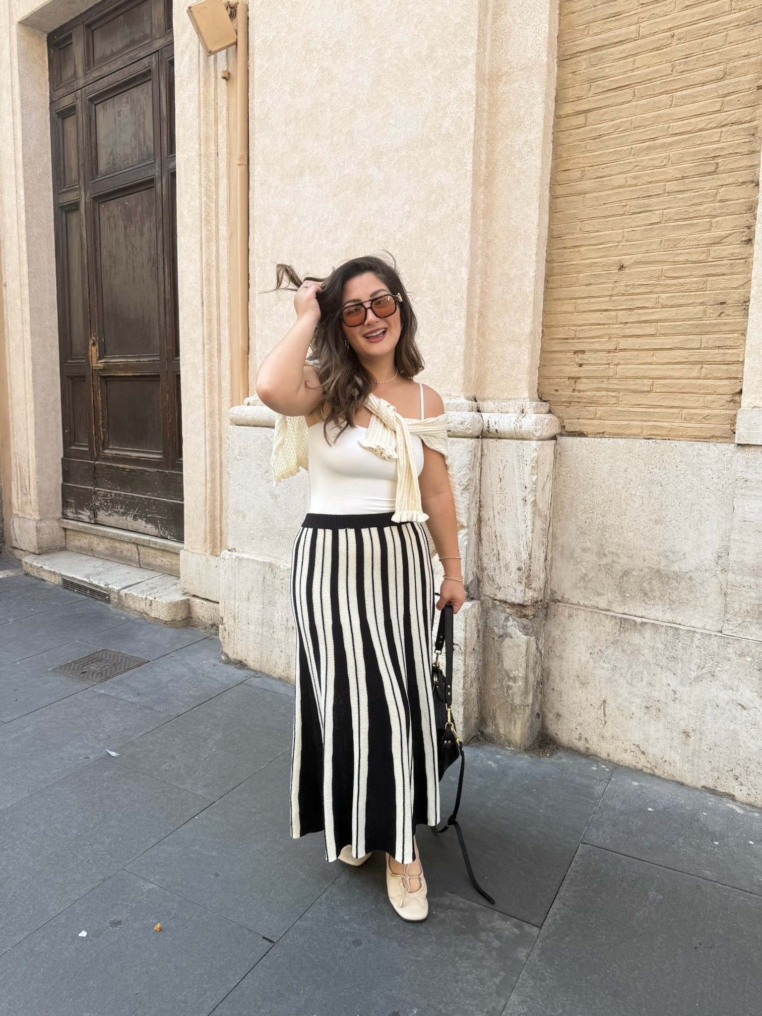 Cardigan size small petite
 Tank size small
 Skirt size small 

For skirt: Cupshe codes: Mimi15 for 15% off $65+ Mimi20 for 20% off $109+ 

5’0” 140lbs

#LTKStyleTip #LTKPetite #LTKTravel