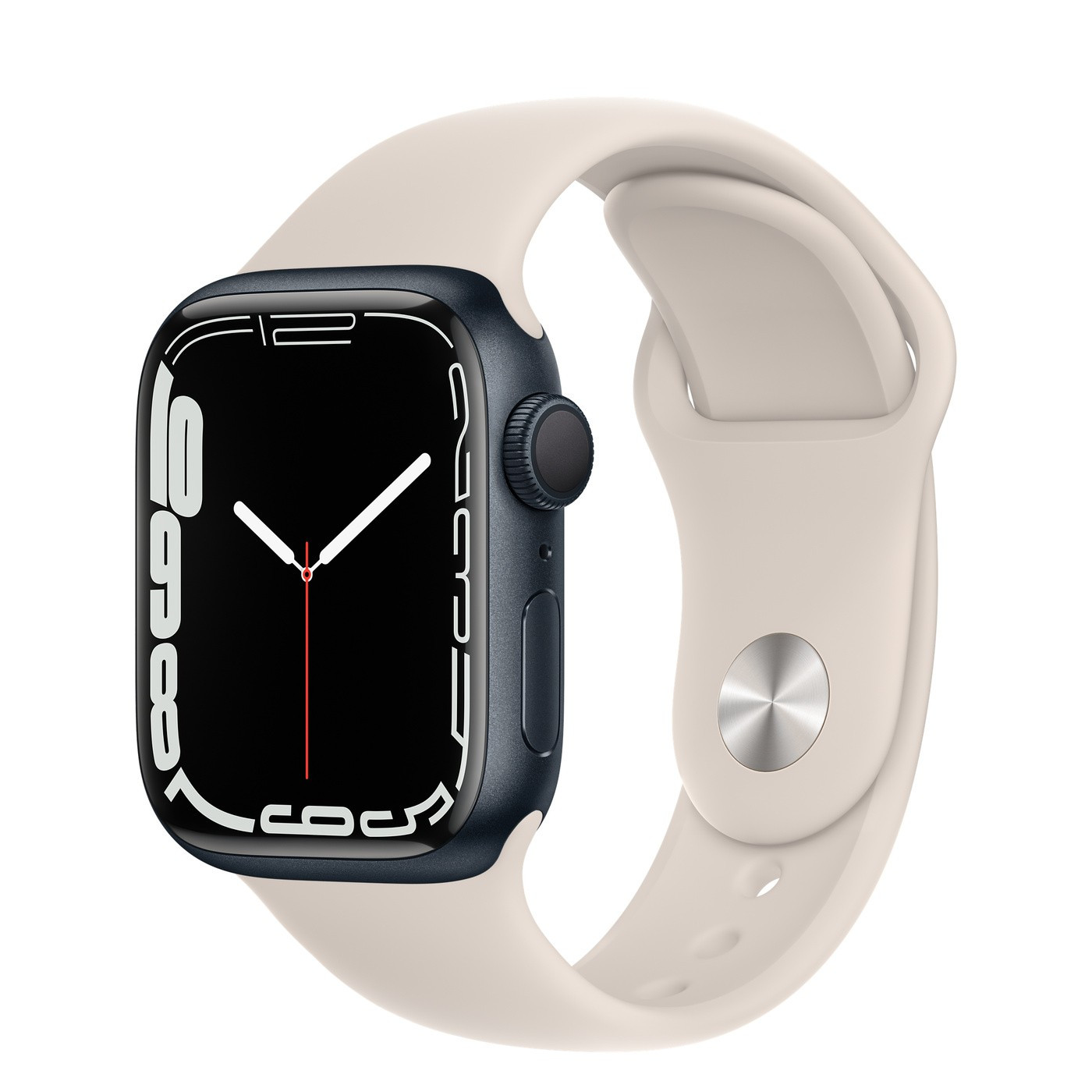 Apple Watch Series 7 GPS, 45mm Midnight Aluminium Case with Midnight Sport Band - Regular | Apple (US)