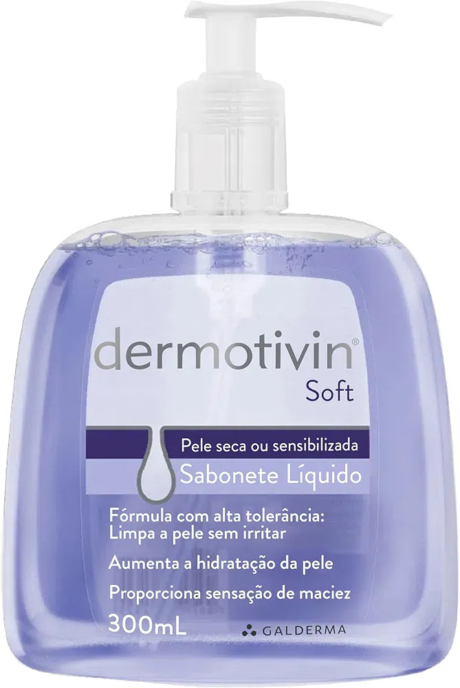 Dermotivin Soft Sabonete Liquido Pump 300ml | Amazon (BR)