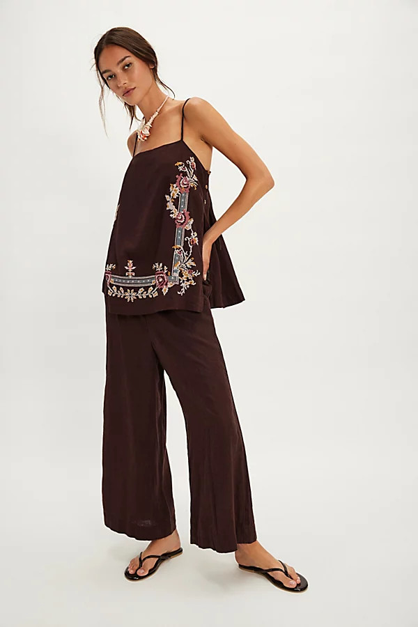 Sightseer Embroidered Linen Set | Free People (Global - UK&FR Excluded)