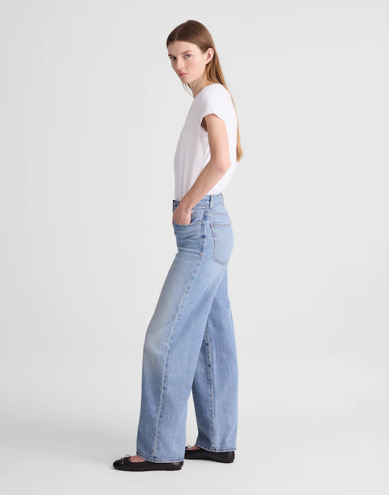 The Perfect Vintage Wide-Leg Jean in Airy Denim | Madewell