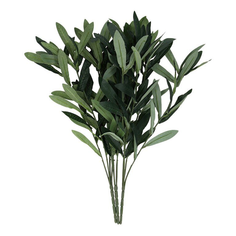 Olive Artificial Faux Branches Fake Eucalyptus Stems Branch Leaves Greenery Plants Decoration Tab... | Walmart (US)