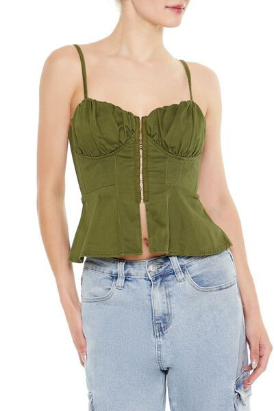 Ruched Hook-&-Eye Cami | Forever 21
