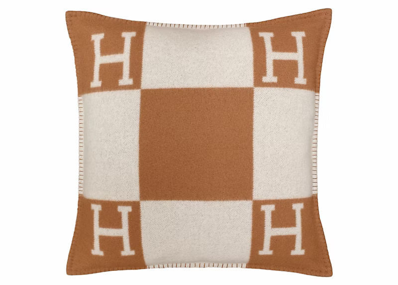 Hermes Avalon Pillow Large Model Ecru/Camel | StockX