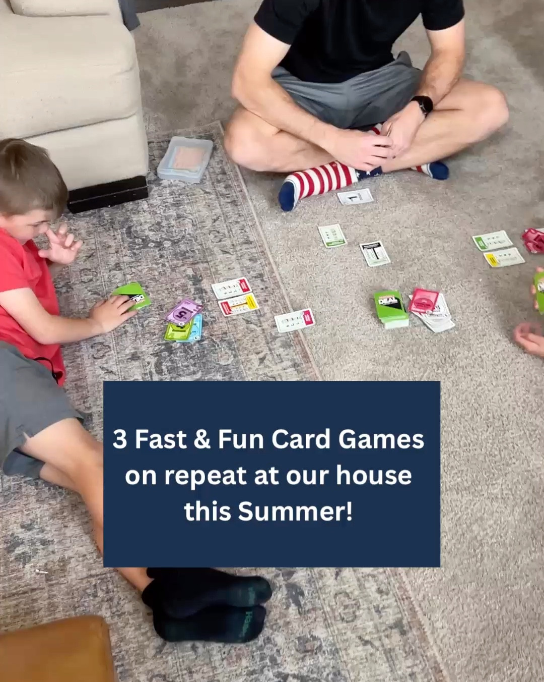 We play these games all the time and our kids are pretty darn strategic with all three games! These card games are simple, fast and fun! Perfect for a slow morning or on vacation! What games are on repeat at your house this summer? 

#LTKFamily #LTKFindsUnder50 #LTKKids