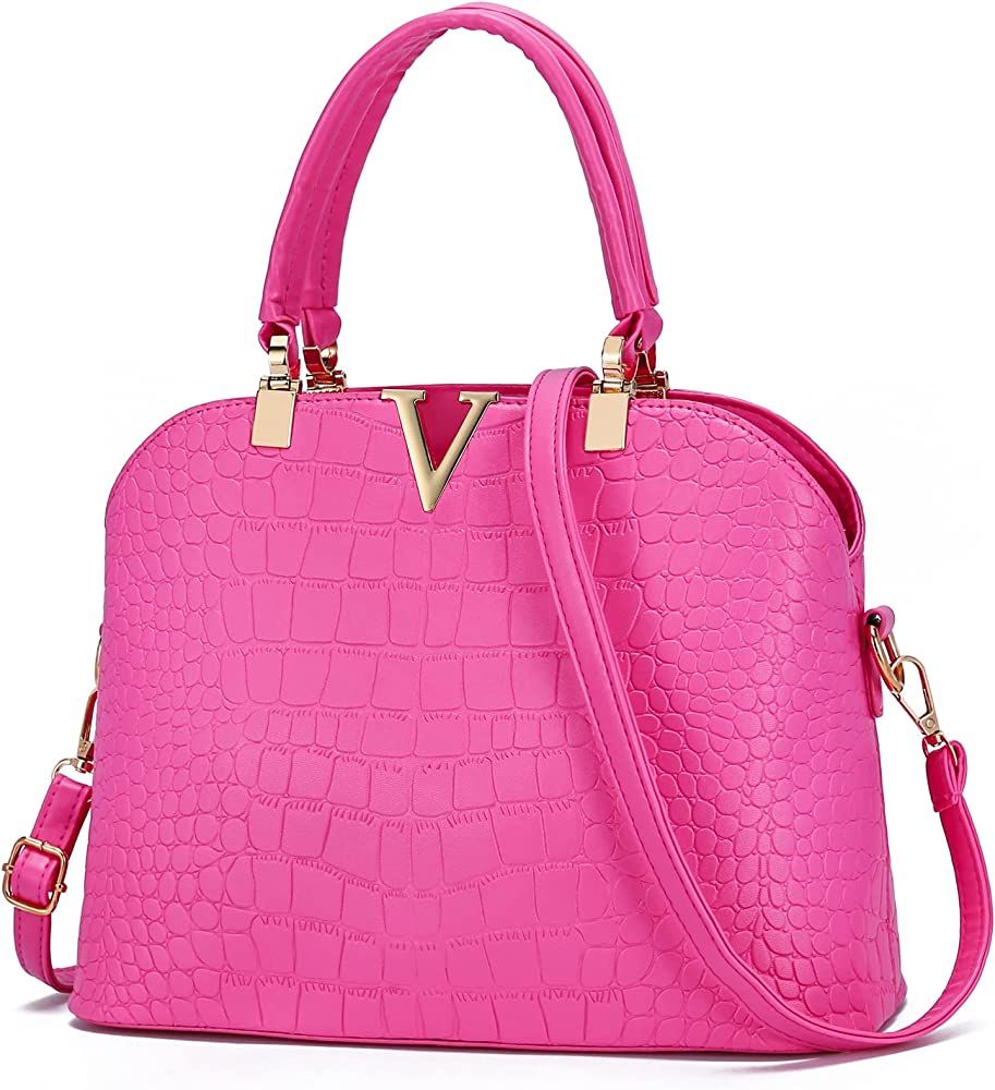 JHVYF Purses for Women Fashion Handbag Ladies Satchel Bags PU Leather Top Handle Shoulder Tote Ba... | Amazon (US)