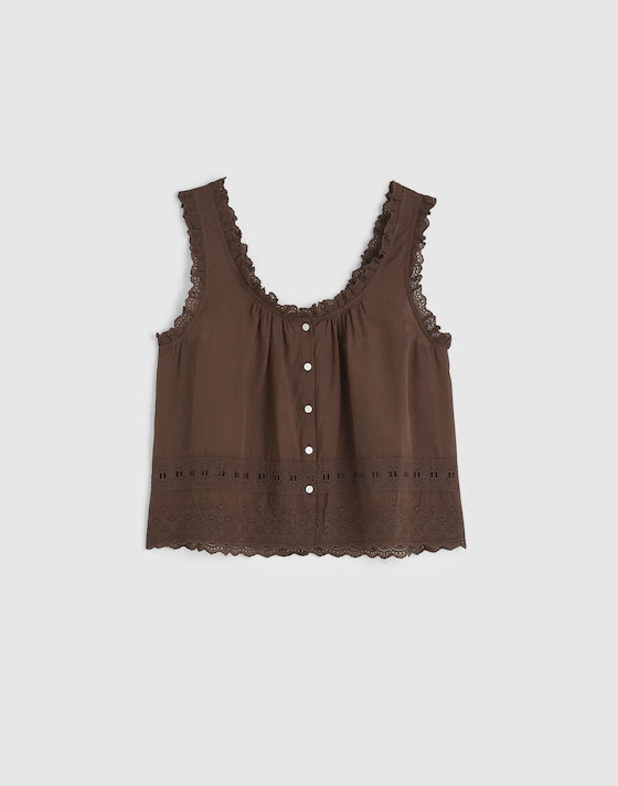 Embroidered Scalloped Tank | Madewell | Madewell