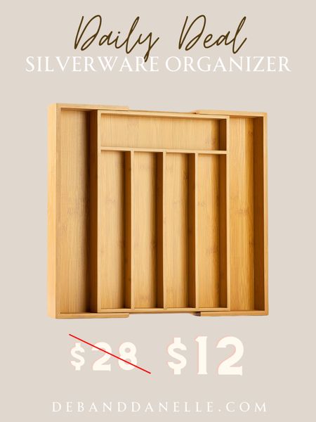 Amazon Daily Deal: this silverware drawer organizer is greatly discounted today! 

#LTKGiftGuide #LTKhome #LTKSeasonal