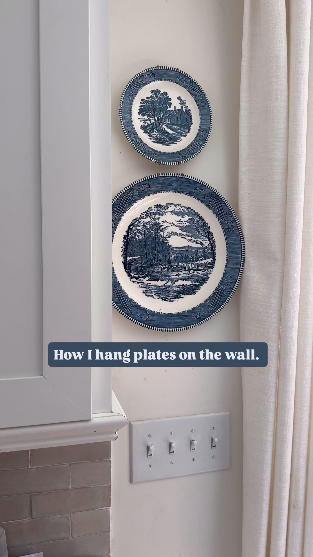 How I hang plates on the wall  

#LTKHome