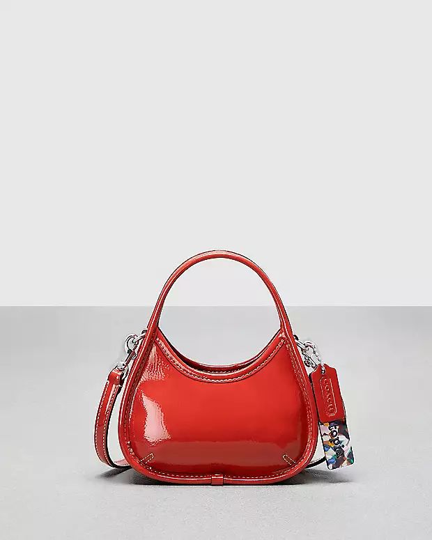 Mini Ergo Bag With Crossbody Strap In Crinkled Patent Leather | Coach (US)