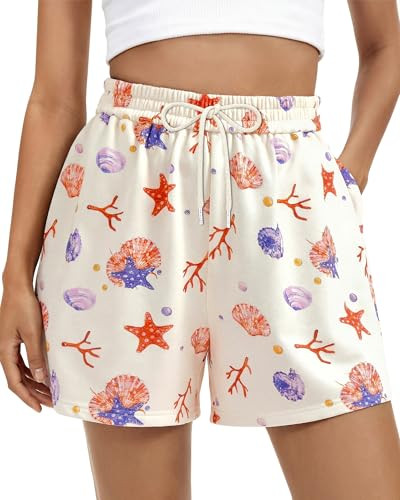 BTFBM Casual Floral Shorts for Women Beach Fashion Pajama 2026 Summer Outfits Lounge Sleep Y2K Be... | Amazon (US)