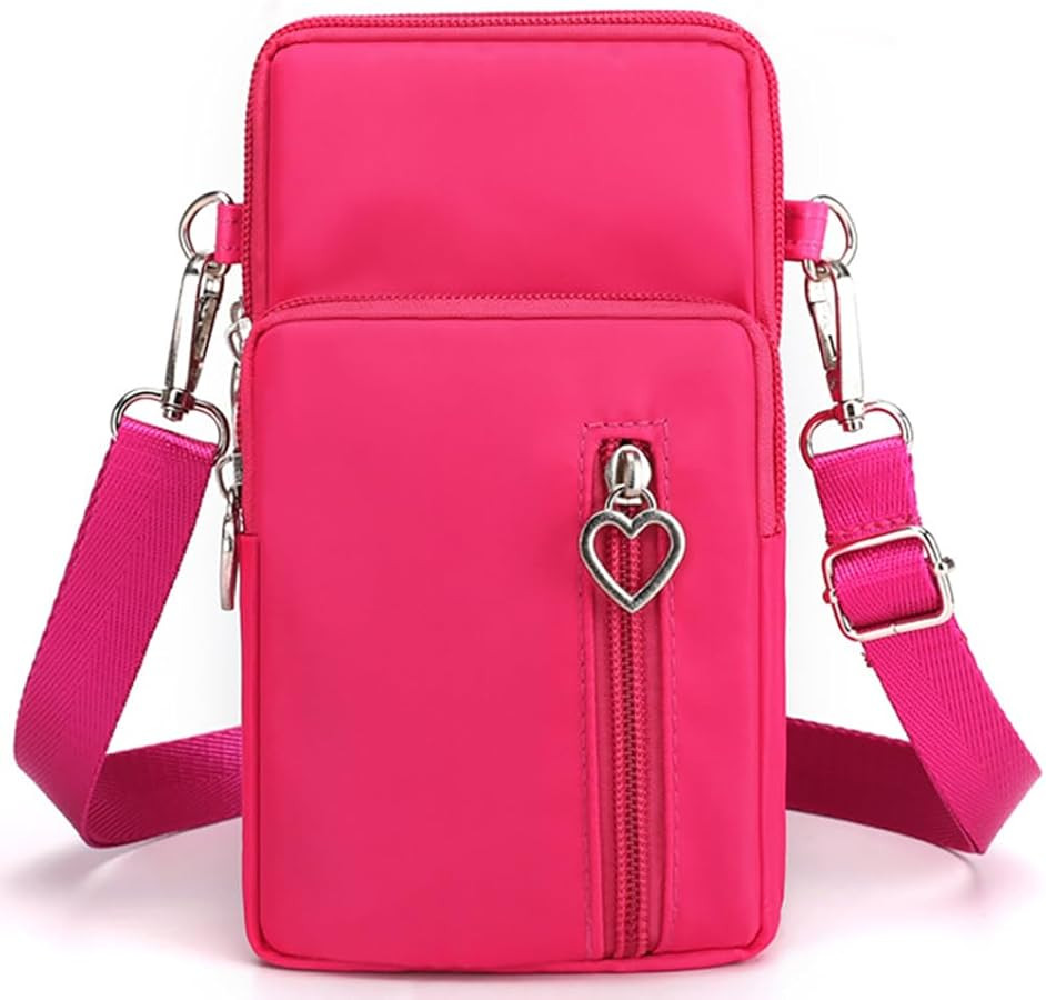 JANKS Small Crossbody Bag for Women - Mini Phone Purses with Crossbody Strap and Wallet - Nylon A... | Amazon (US)